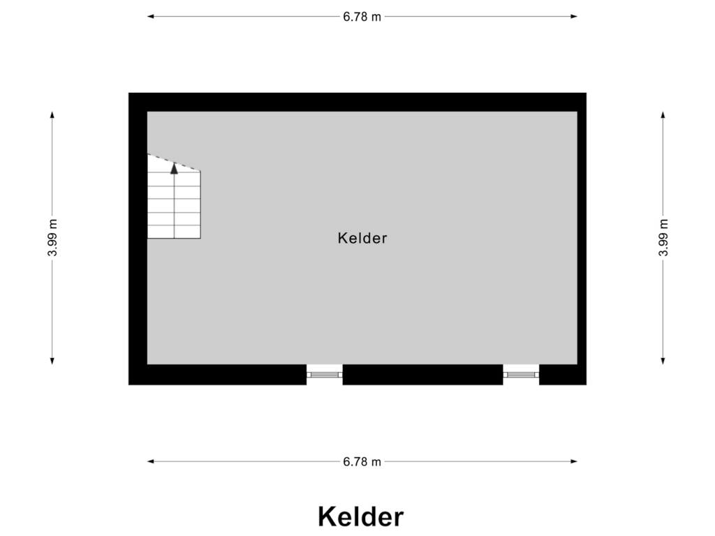 Bekijk plattegrond van Kelder van Akker 16