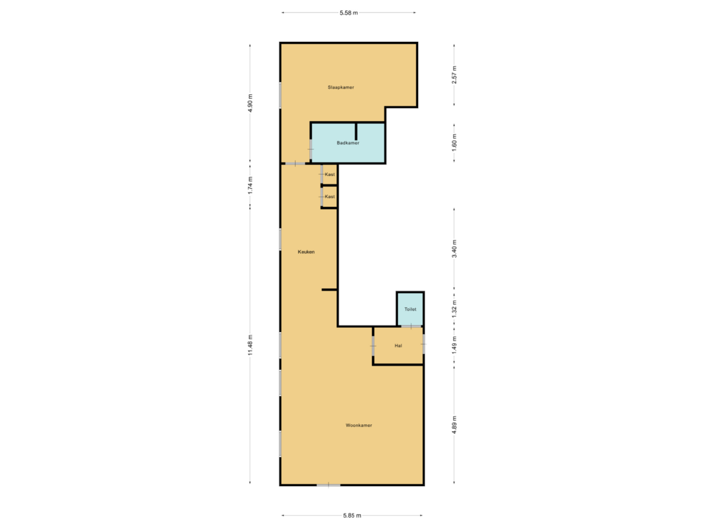 Bekijk plattegrond van First floor van Rijfelstraat 5