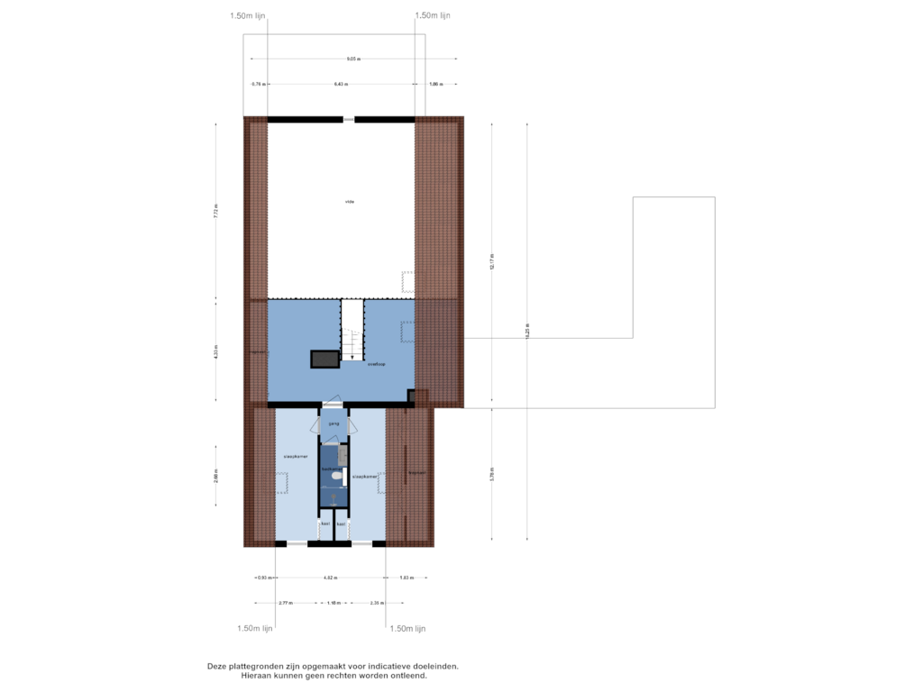 Bekijk plattegrond van Eerste Verdieping van Kanaaldijk 1