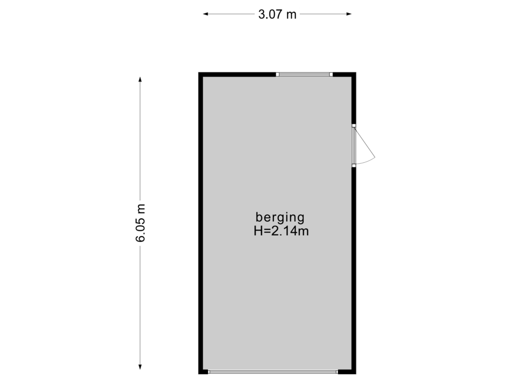 Bekijk plattegrond van Berging van Wessel Couzijnhof 25