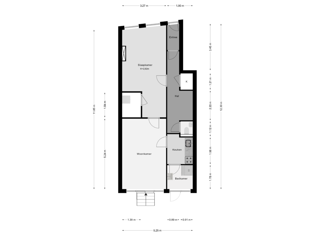 View floorplan of Begane Grond of Bergselaan 131-A