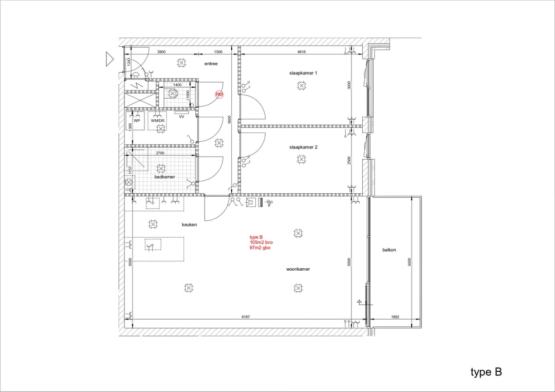 Foto 13 van Type B (Bouwnr. 13)