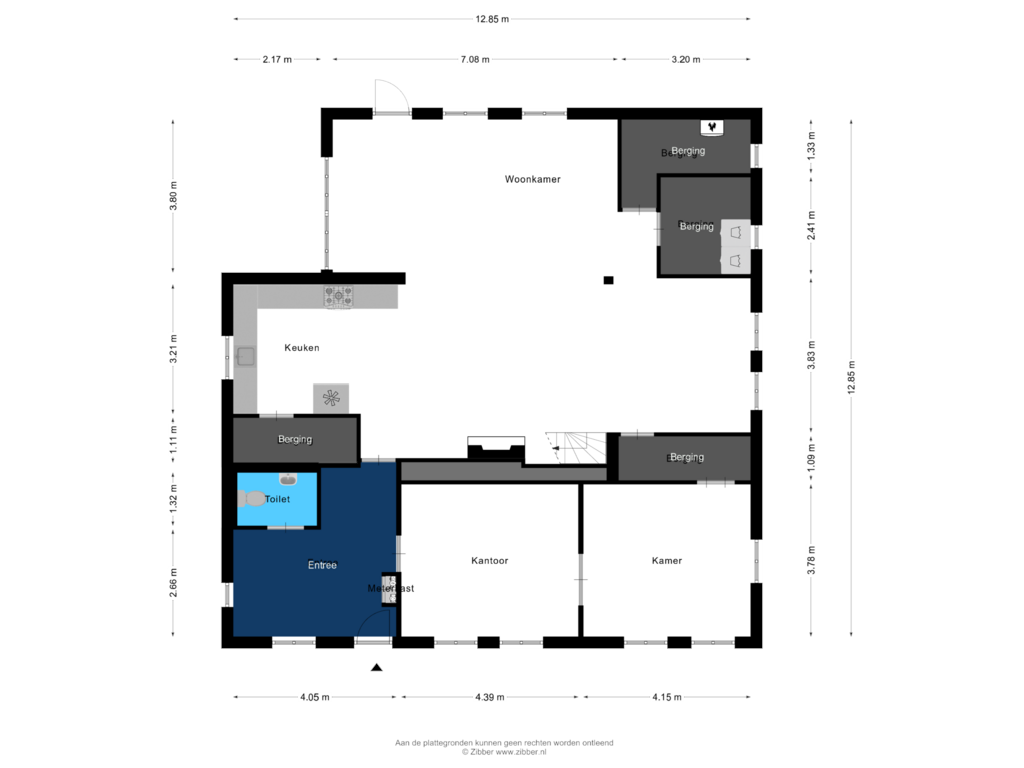 Bekijk plattegrond van Begane grond van Zwaagdijk 91