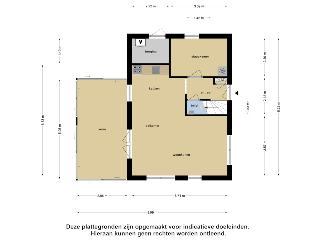 View floorplan of Begane Grond of Schoneveld 272