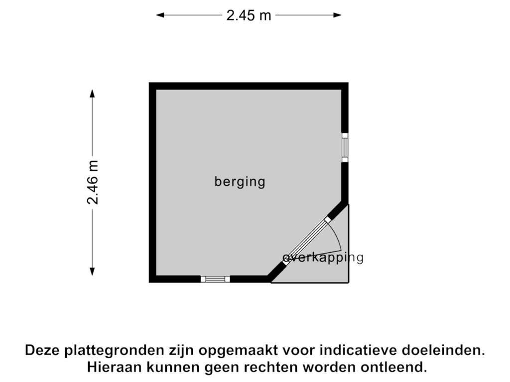 View floorplan of Berging of Schoneveld 272