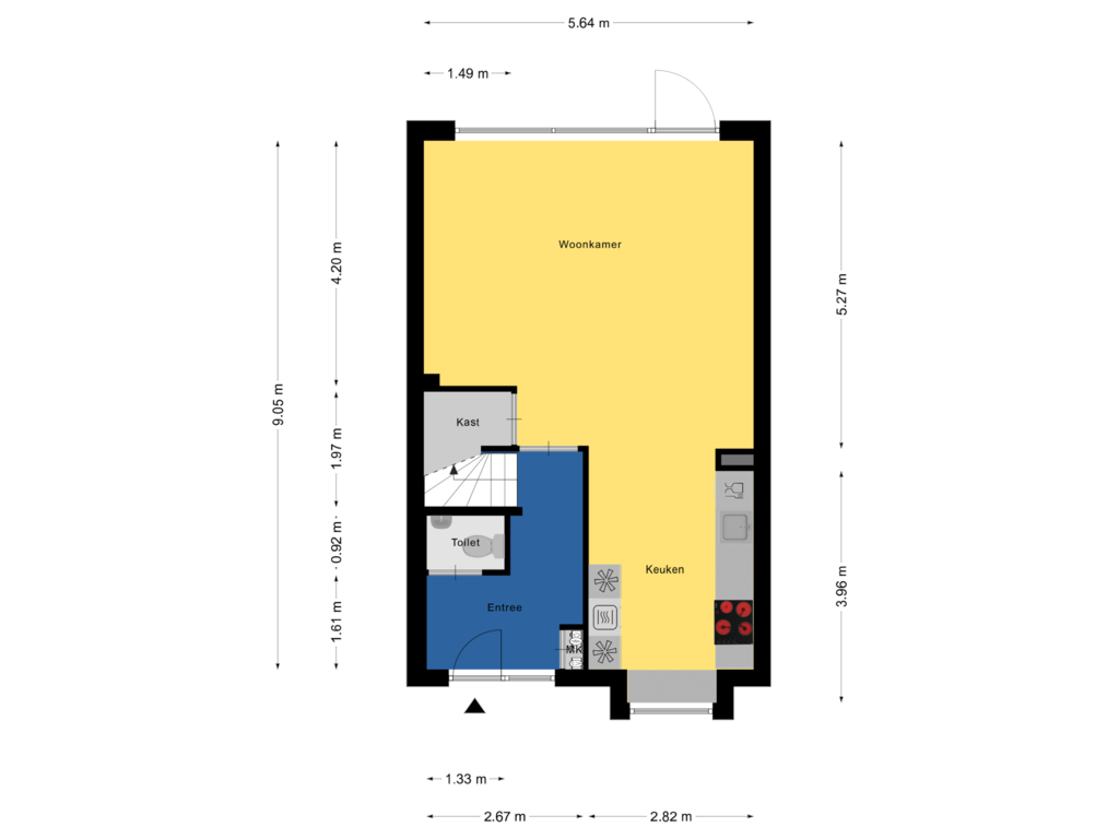 Bekijk plattegrond van Begane Grond van Aspergeveld 50