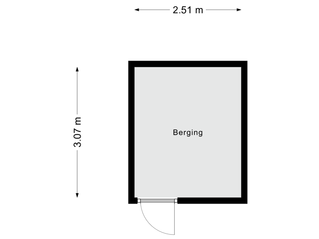 Bekijk plattegrond van Berging van Aspergeveld 50