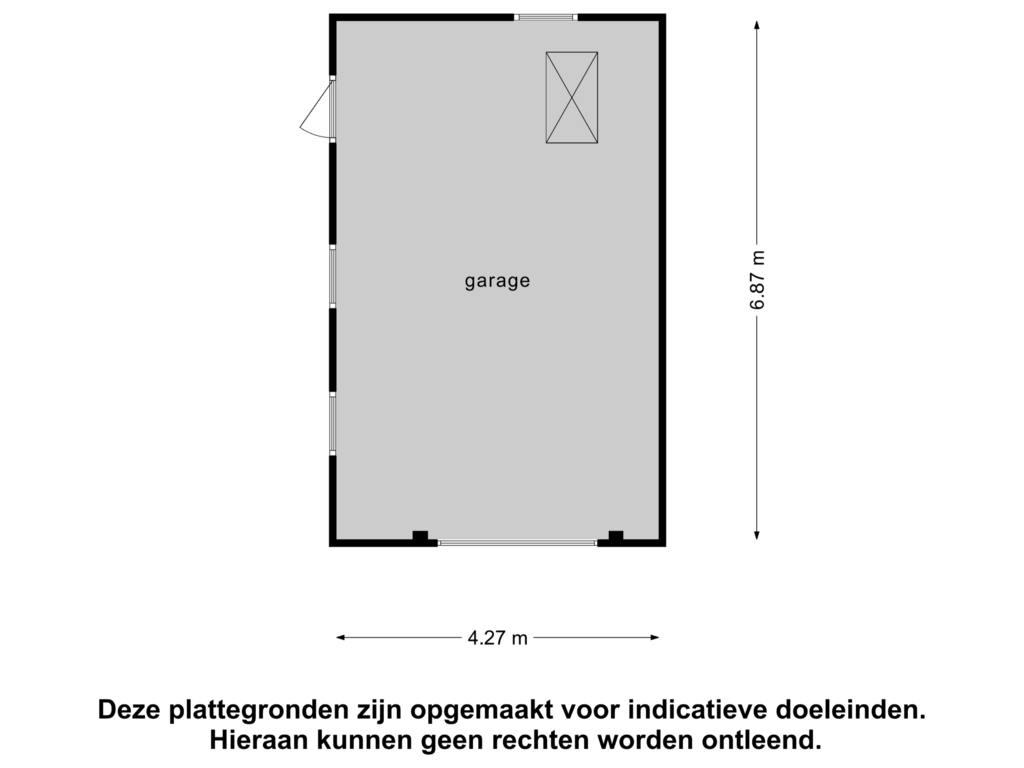 View floorplan of garage of Kalenbergerpad 10