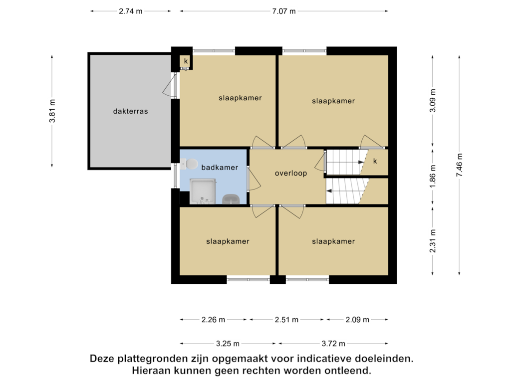 Bekijk plattegrond van 1e verdieping van van Asch van Wijcklaan 18