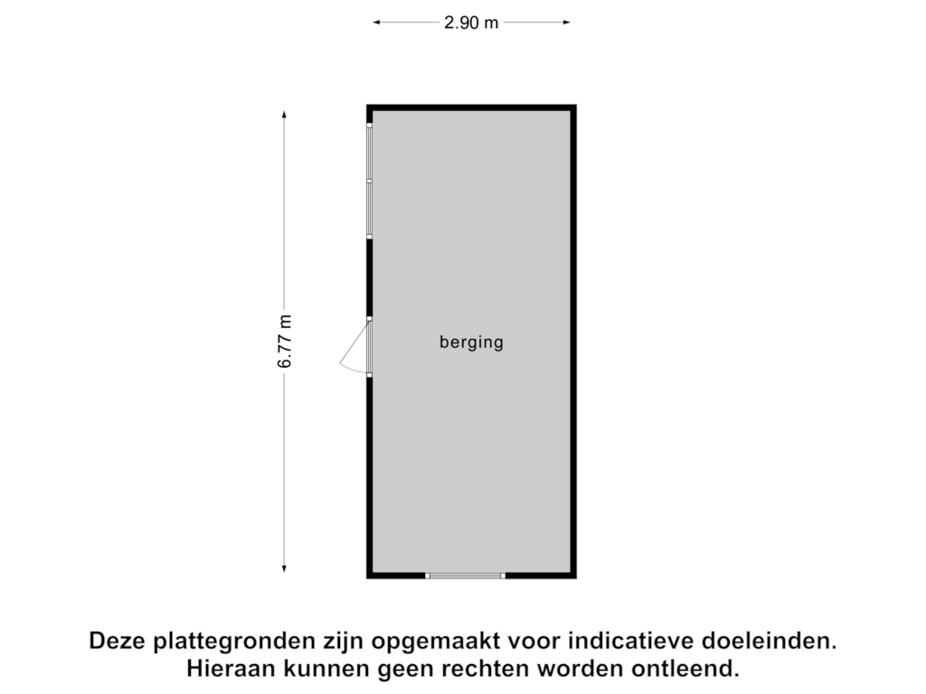 Bekijk plattegrond van Berging van van Asch van Wijcklaan 18