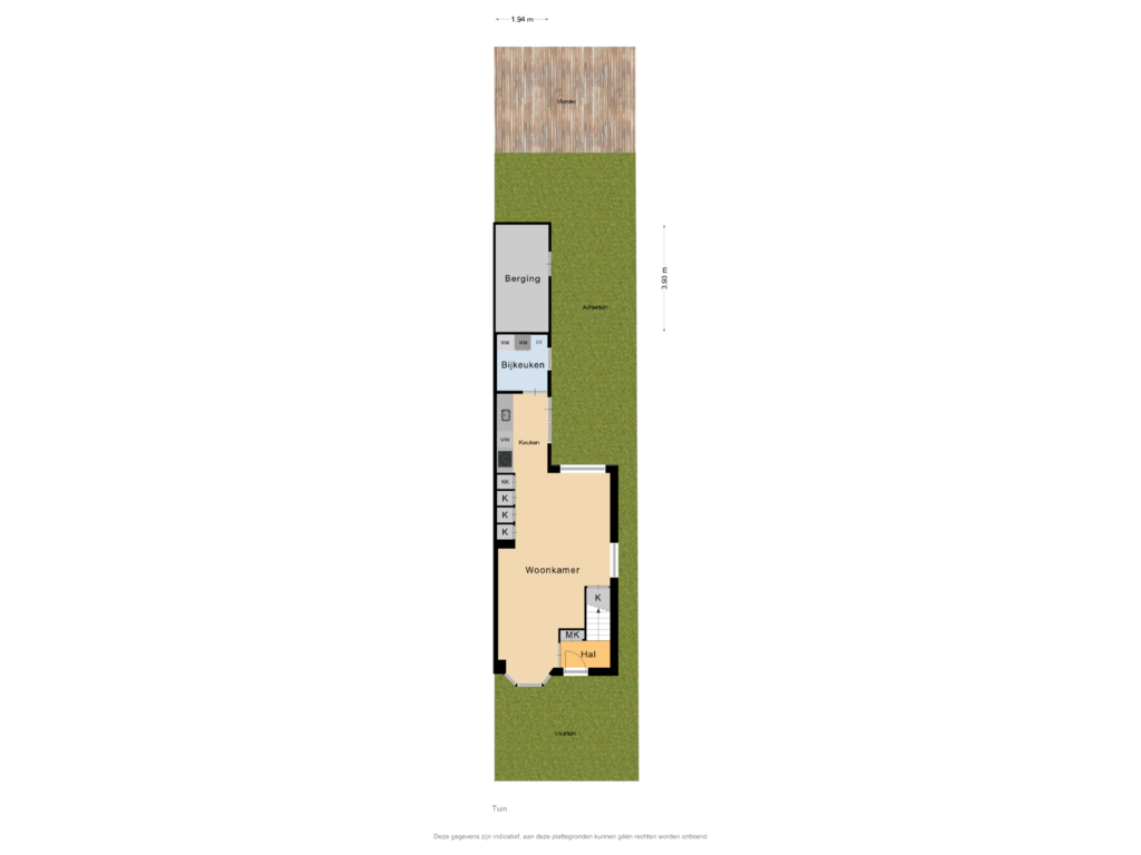 Bekijk plattegrond van Tuin van Krommeniedijk 110