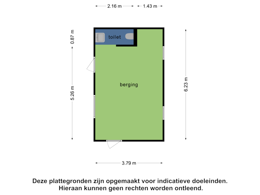 Bekijk plattegrond van Berging van Killedijk 16