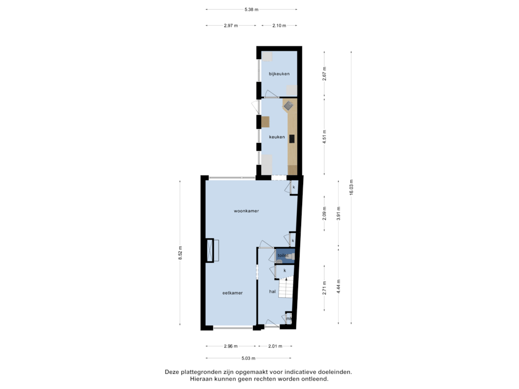 View floorplan of Begane grond of Prinsestraat 20