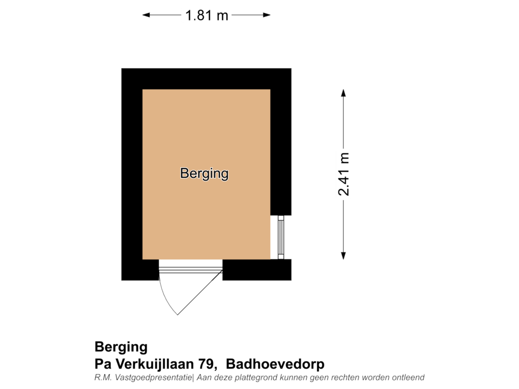 View floorplan of Berging of Pa Verkuijllaan 79