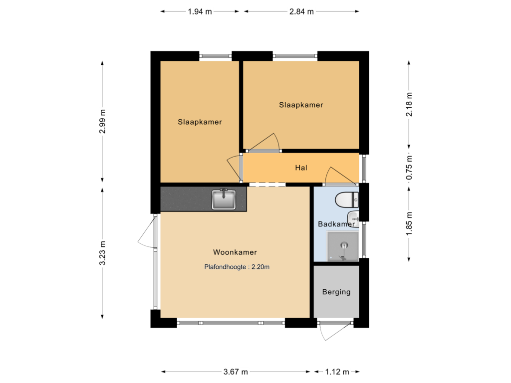 Bekijk plattegrond van Plattegrond van Gorsplein 2