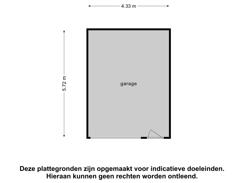 View floorplan of Garage of Edeseweg 39-A