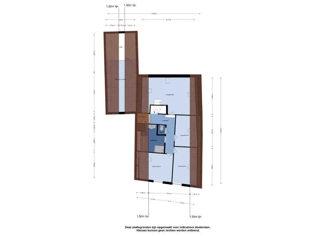 Bekijk plattegrond van Eerste Verdieping van Schoolstraat 4