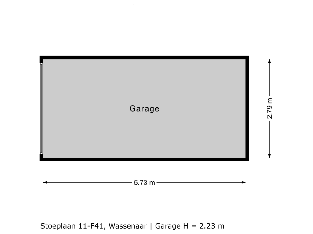 View floorplan of Garage of Stoeplaan 11-F41