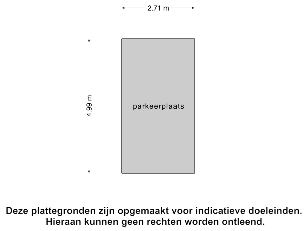 View floorplan of Parkeerplaats of Bruijnstraat 68