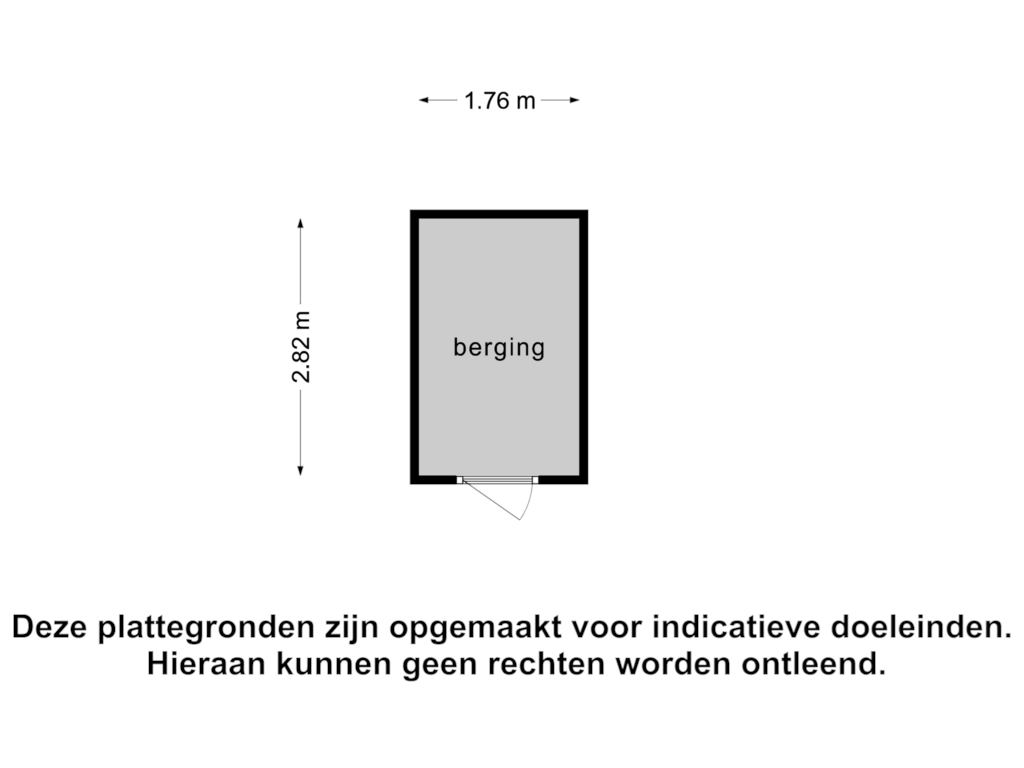 View floorplan of Berging of Bruijnstraat 68