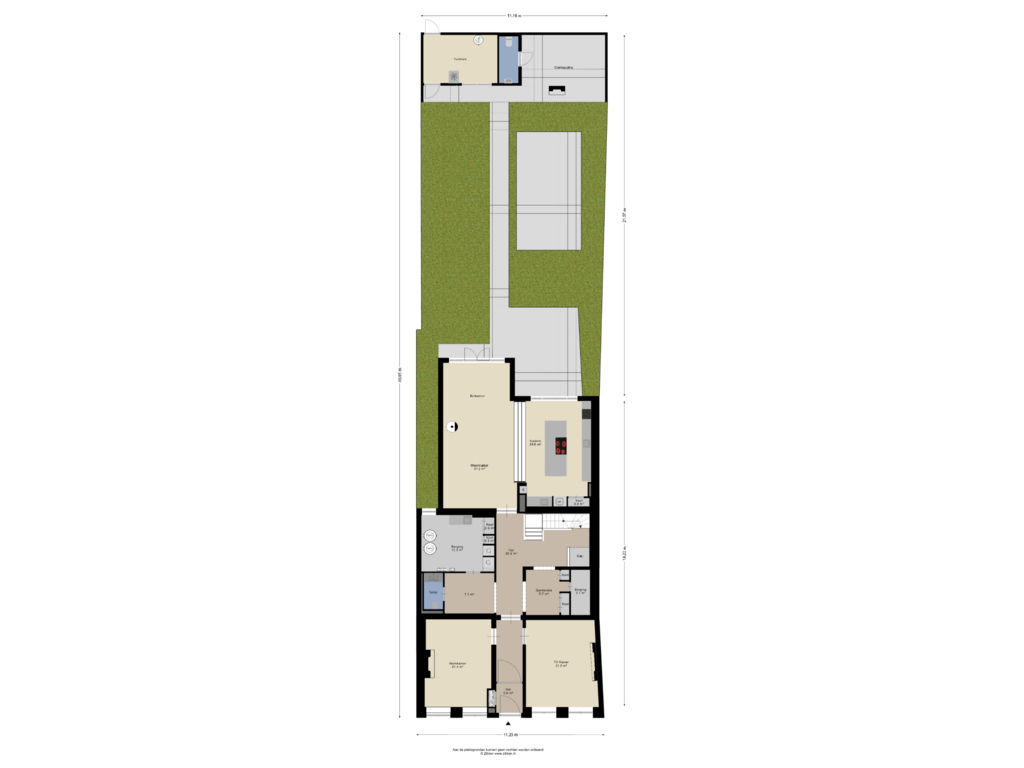 Bekijk plattegrond van Begane Grond Tuin van Peperstraat 3