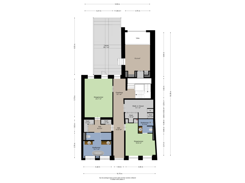 Bekijk plattegrond van Eerste Verdieping van Peperstraat 3