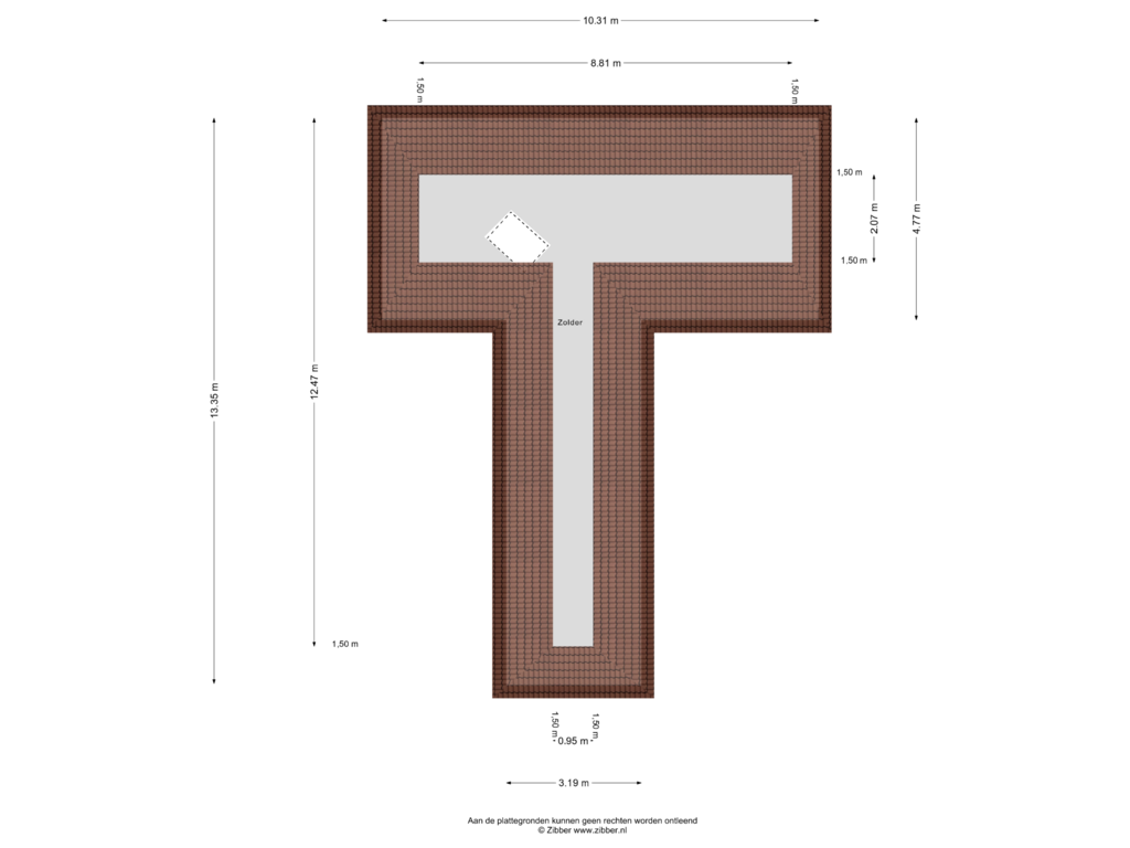 View floorplan of Zolder of Stelmaker 32