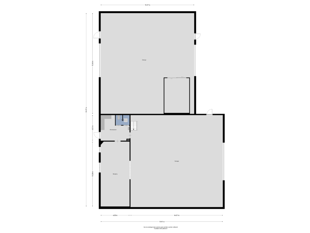 View floorplan of Garge of Stelmaker 32