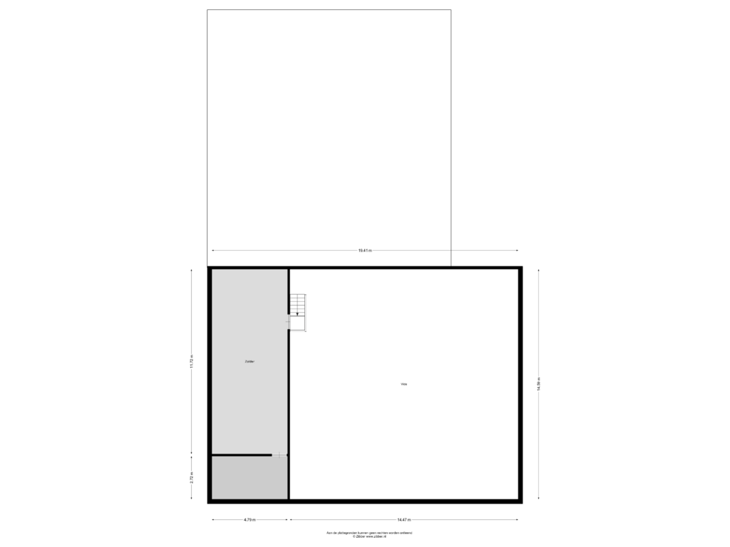 View floorplan of Zolder of Stelmaker 32