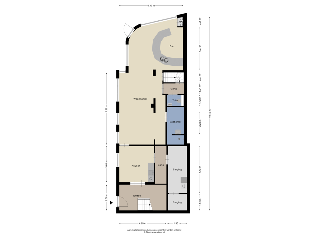 View floorplan of Begane Grond of Molenbochtstraat 2-A