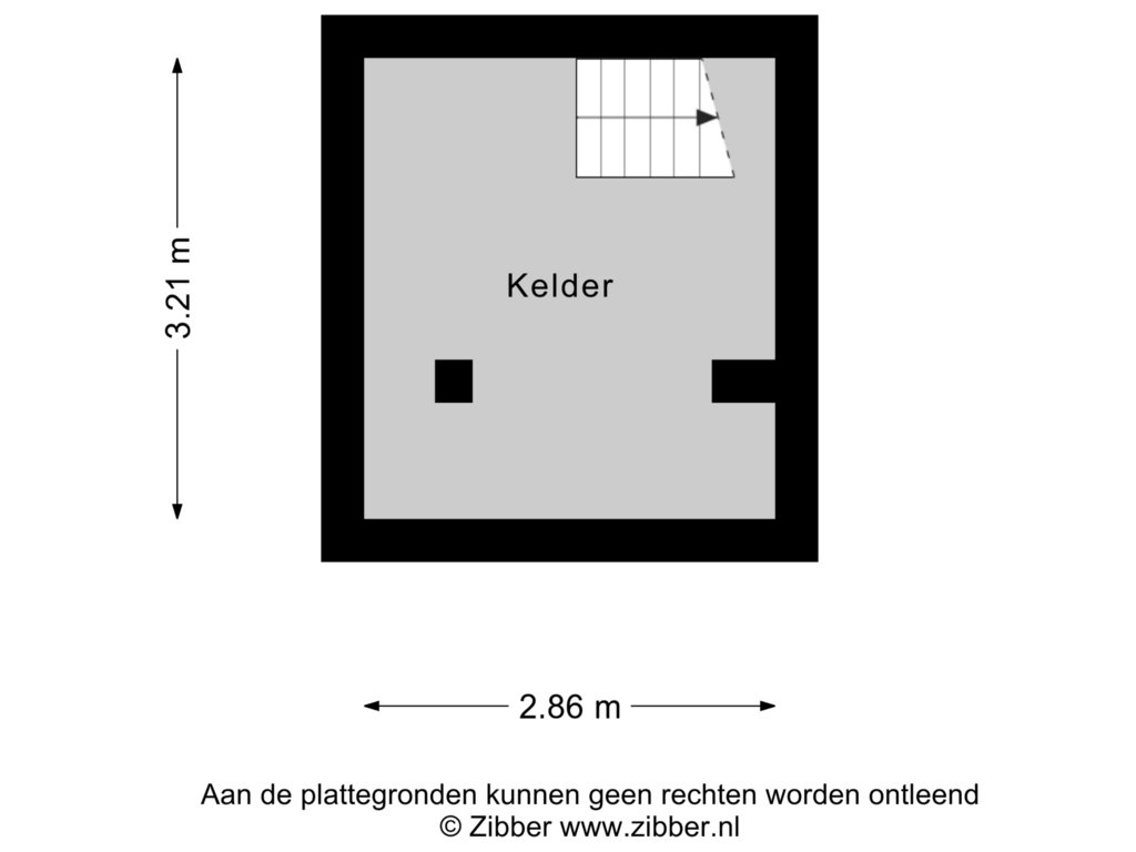 View floorplan of Kelder of Molenbochtstraat 2-A