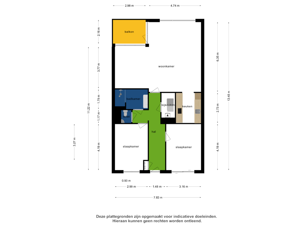 Bekijk plattegrond van Appartement van Ravelijn 23