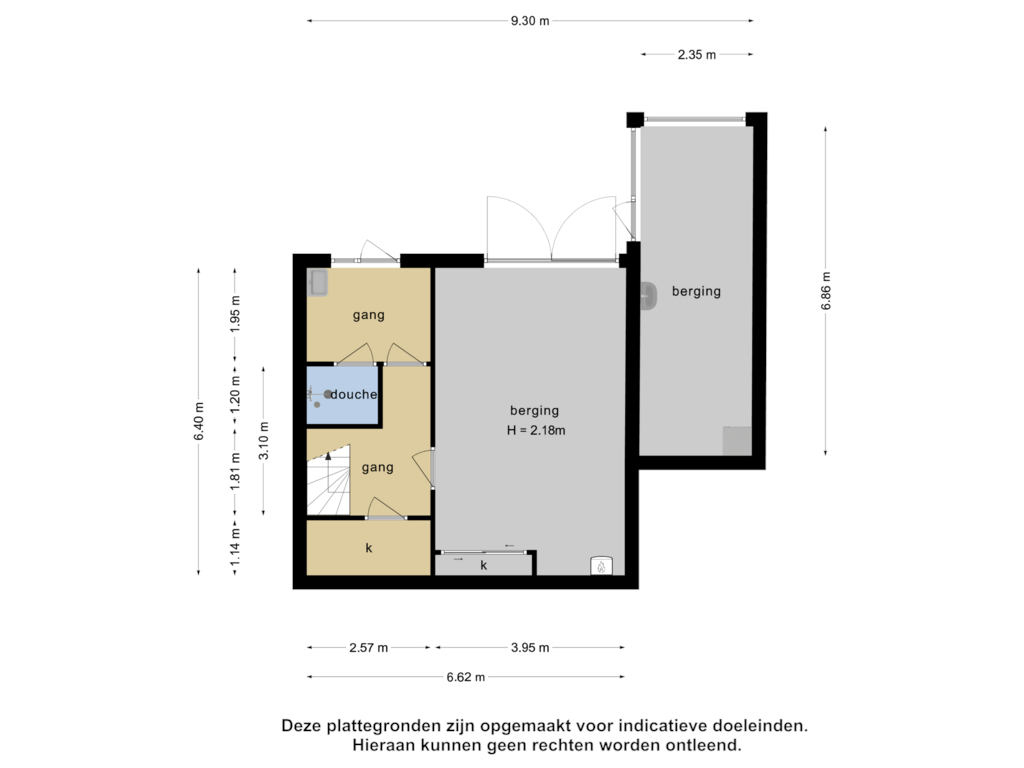 Bekijk plattegrond van Souterrain van Bergweg-zuid 124