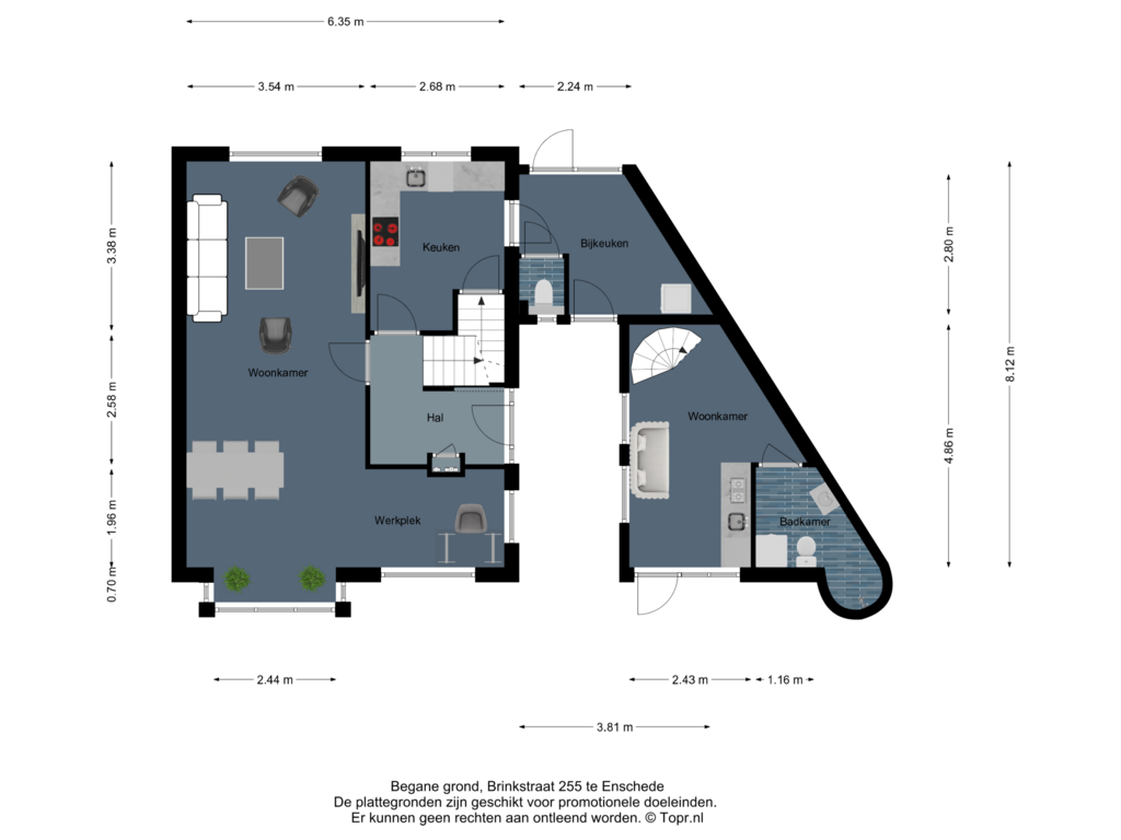 Bekijk plattegrond van Begane grond van Brinkstraat 255