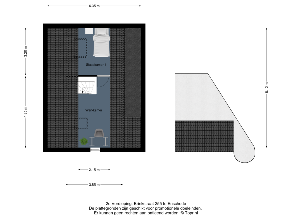 Bekijk plattegrond van 2e Verdieping van Brinkstraat 255