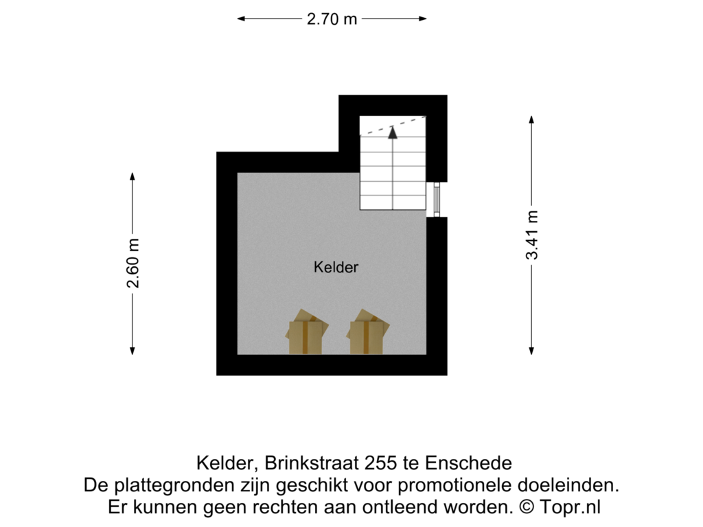 Bekijk plattegrond van Kelder van Brinkstraat 255