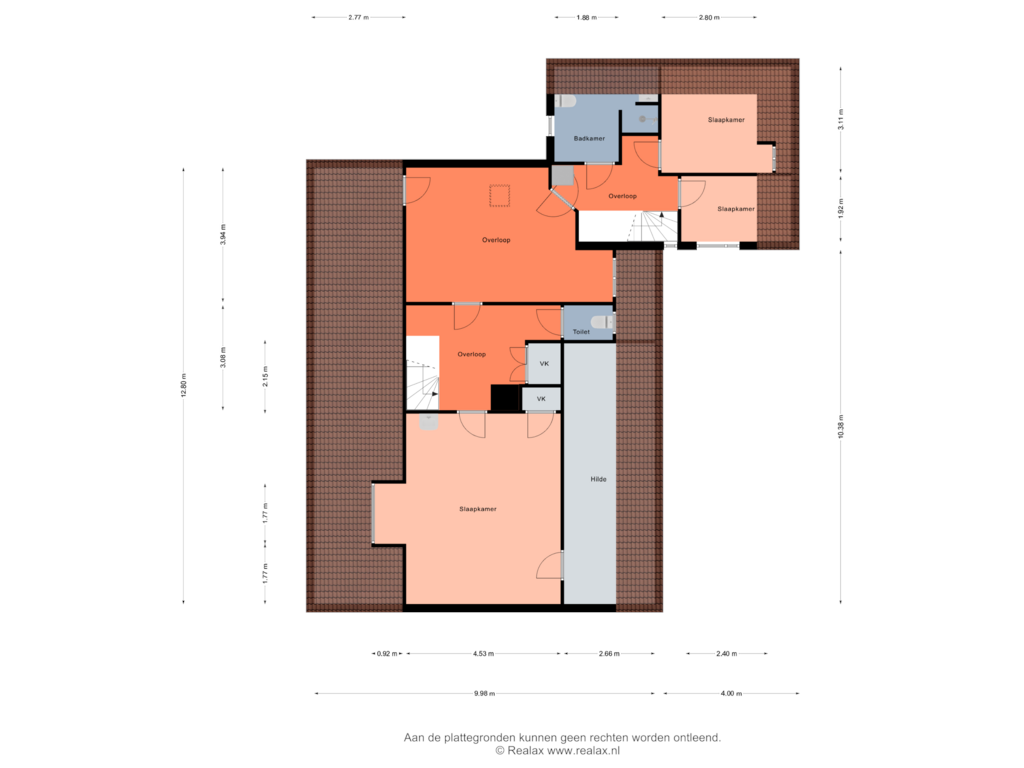 Bekijk plattegrond van Verdieping van Weenkweg 4