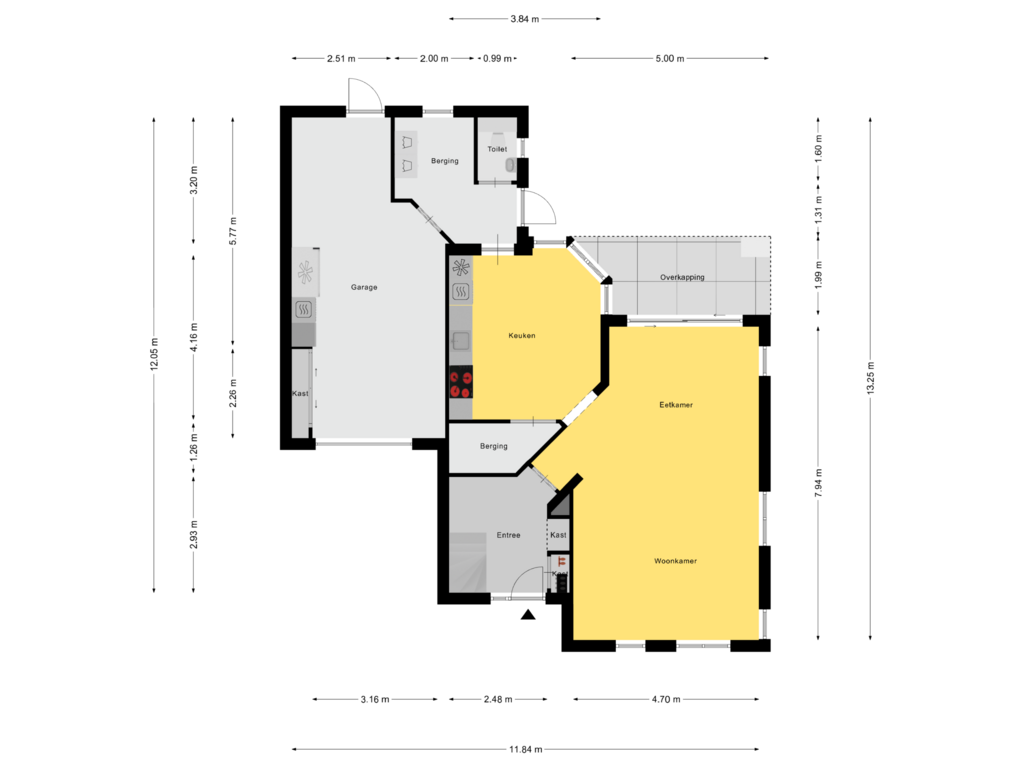 View floorplan of Begane grond of Zeis 17