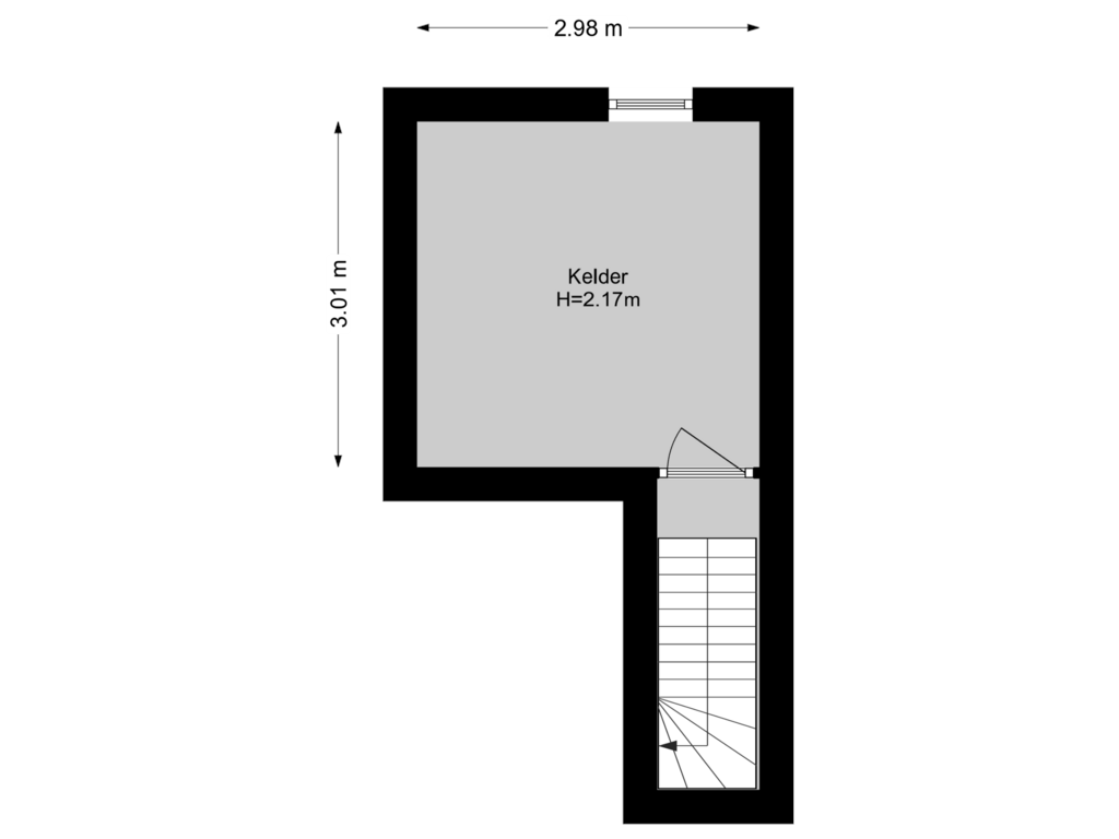 Bekijk plattegrond van Kelder van Asserlaan 1