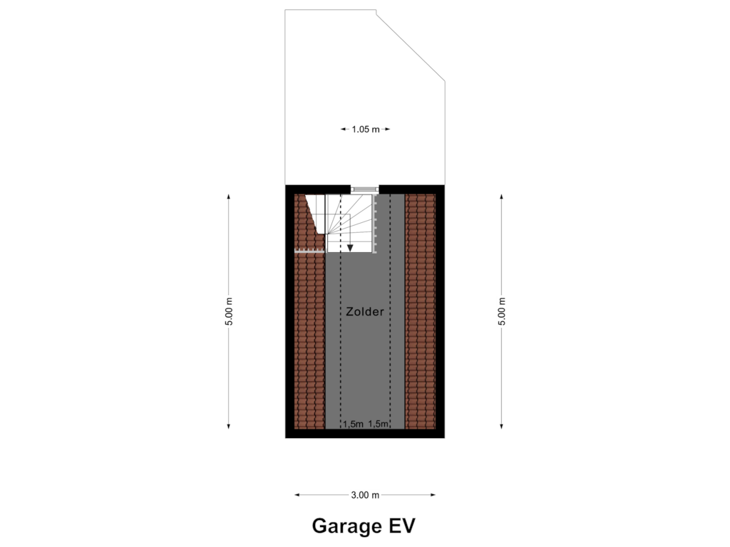 Bekijk plattegrond van Garage EV van de Genestetlaan 8