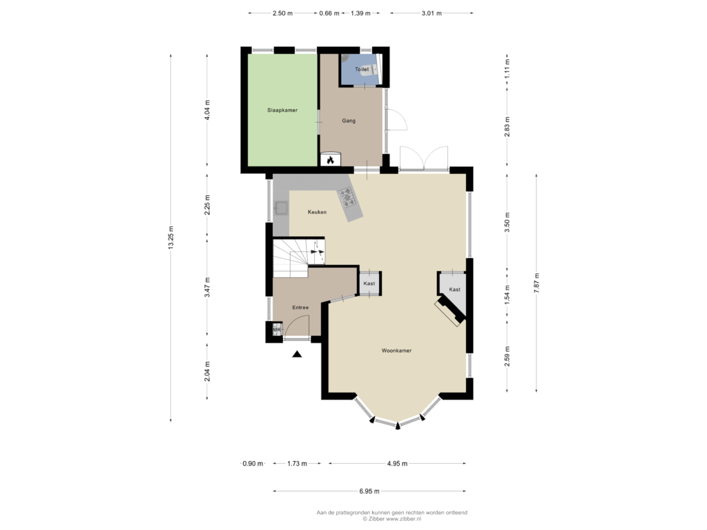 Bekijk plattegrond van Begane Grond van Nieuwlandsweg 4