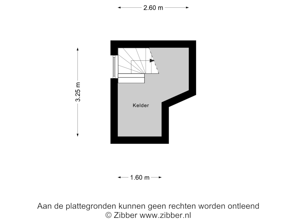 Bekijk plattegrond van Kelder van Nieuwlandsweg 4