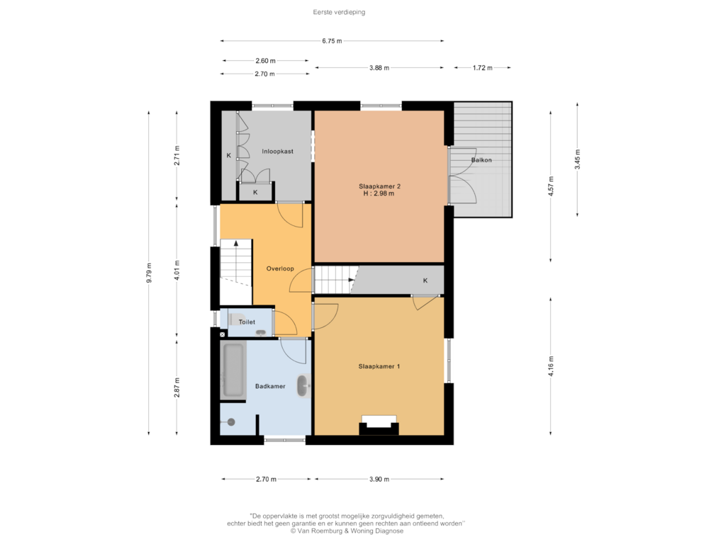 Bekijk plattegrond van Eerste verdieping van Generaal Karel van der Heijdenlaan 5