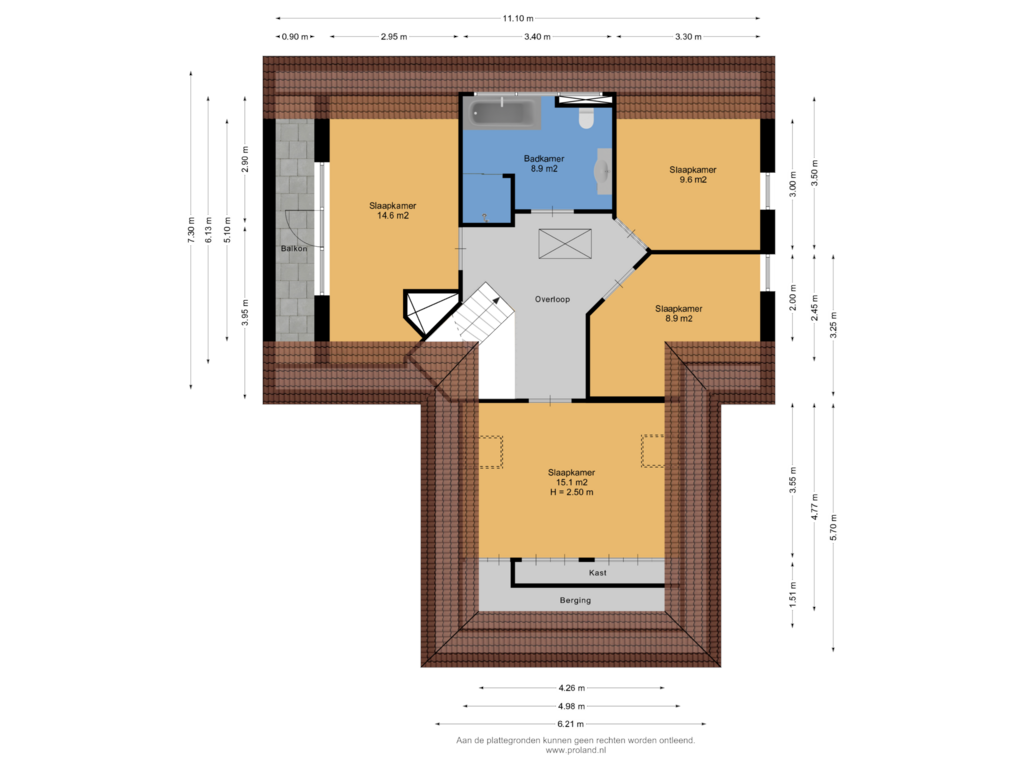 Bekijk plattegrond van 1e Verdieping van Holland Marsh 20-B