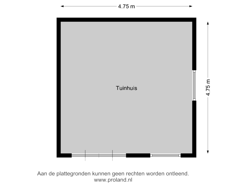 Bekijk plattegrond van Tuinhuis 1 van Holland Marsh 20-B