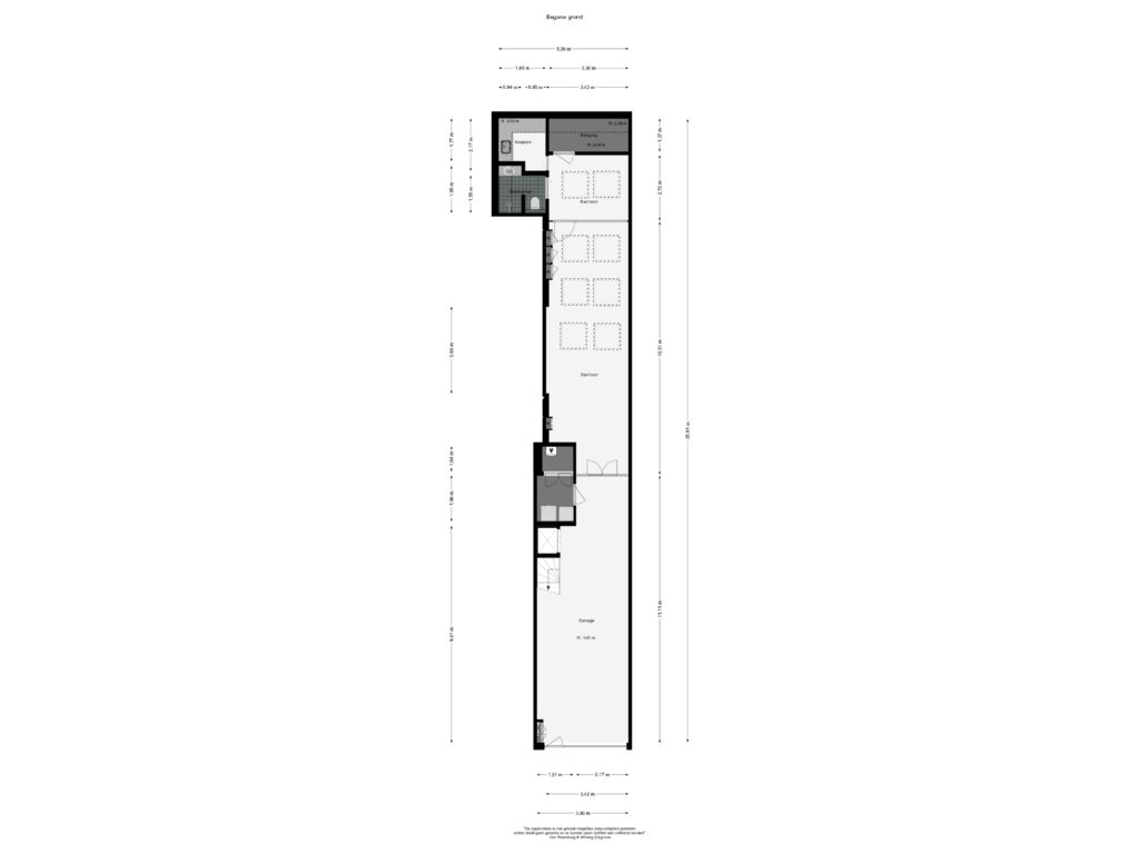 Bekijk plattegrond van Begane grond van Lindengracht 76