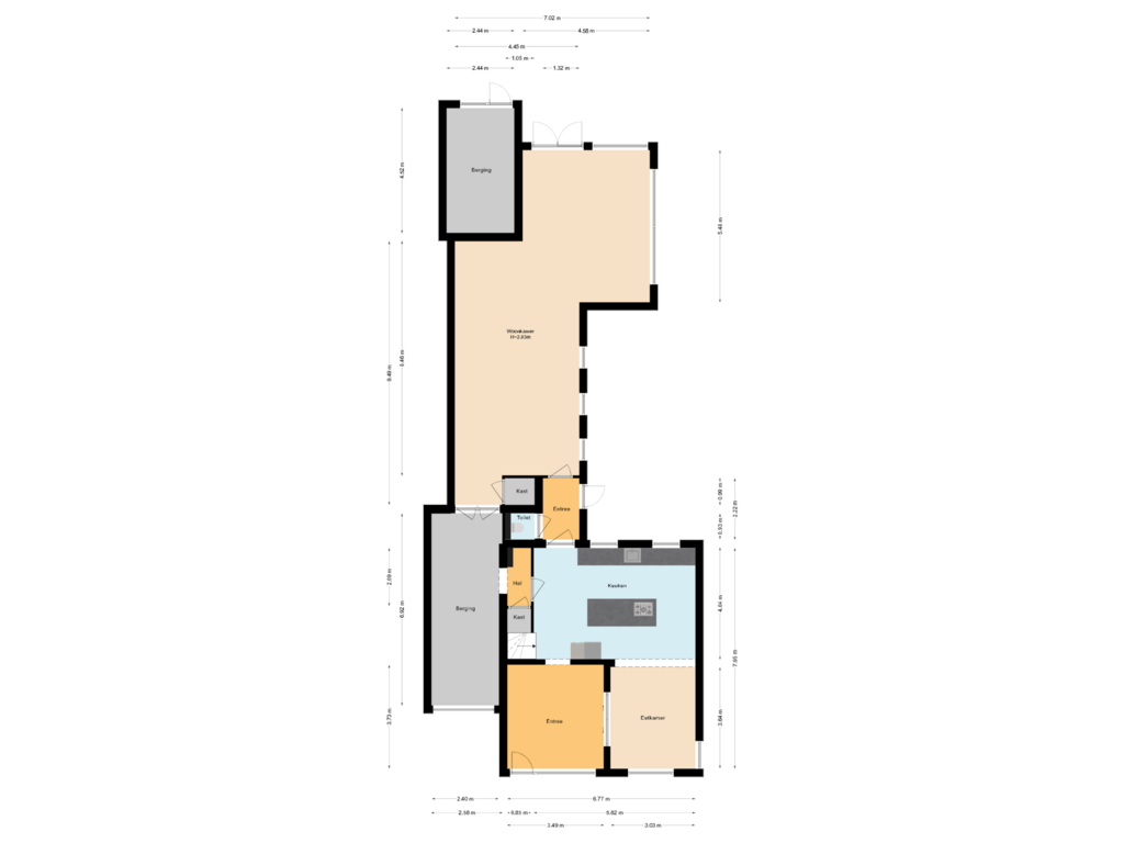 Bekijk plattegrond van Begane Grond van Koninginneweg 65