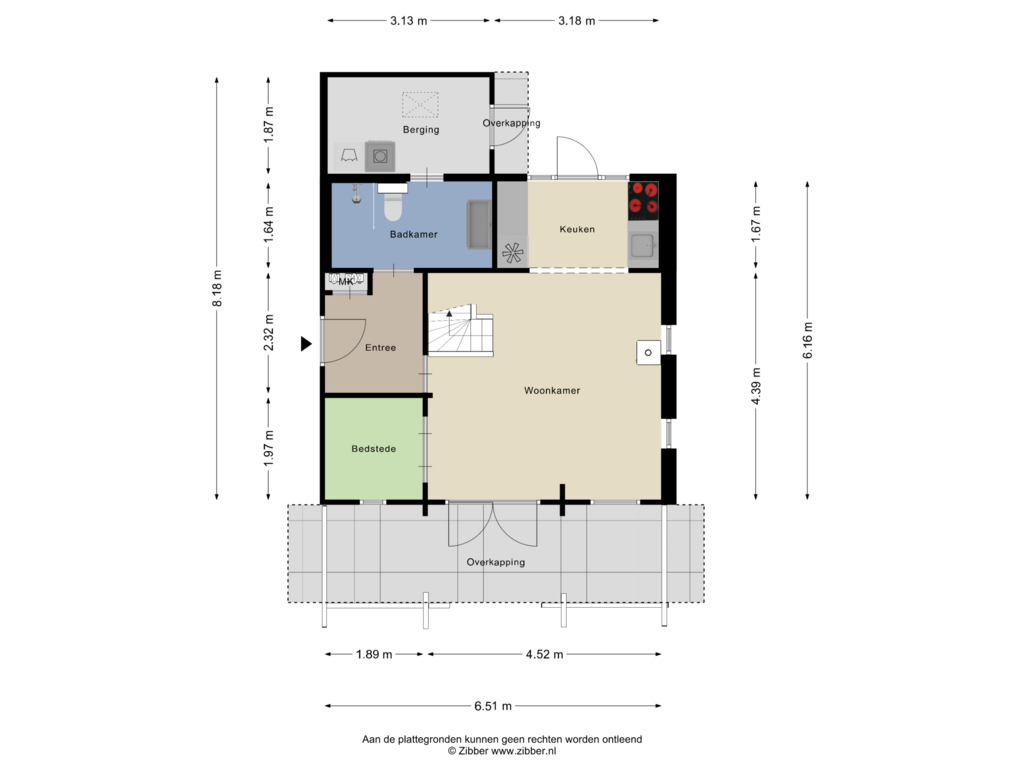 Bekijk plattegrond van Begane grond van Duinweg 72