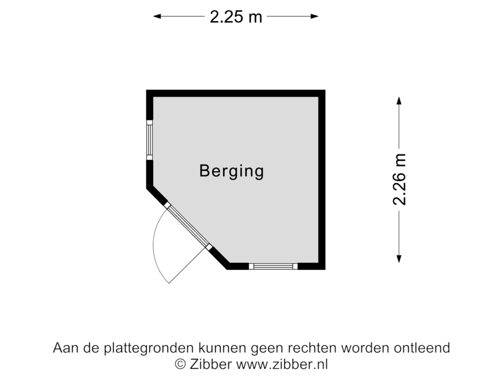 Bekijk plattegrond van Berging van Duinweg 72