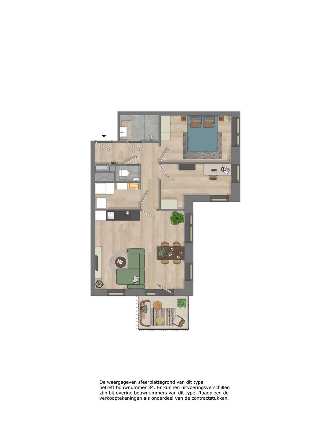 Foto 7 van Buitenvaart fase 1 - Bouwnummer 074 (Bouwnr. 074)